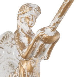 glo-01317-01317_7 GLOBOSTAR® MERMAID 01317 VINTAGE ΕΠΙΤΟΙΧΙΟ ΦΩΤΙΣΤΙΚΟ ΑΠΛΙΚΑ ΜΟΝΟΦΩΤΟ 1 X E27 IP20 ΛΕΥΚΟ ΓΥΑΛΙ ΜΕ ΛΕΥΚΟ & ΧΡΥΣΟ ΜΕΤΑΛΛΟ - Μ28 X Π14 X Υ24CM