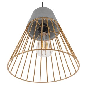 glo-01323-01323_5 GLOBOSTAR® DURANT 01323 ΜΟΝΤΕΡΝΟ ΚΡΕΜΑΣΤΟ ΦΩΤΙΣΤΙΚΟ ΠΛΕΓΜΑ ΜΟΝΟΦΩΤΟ 1 X E27 IP20 ΓΚΡΙ ΤΣΙΜ