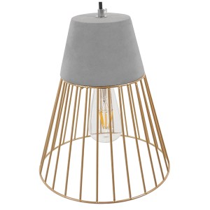 glo-01323-01323_6 GLOBOSTAR® DURANT 01323 ΜΟΝΤΕΡΝΟ ΚΡΕΜΑΣΤΟ ΦΩΤΙΣΤΙΚΟ ΠΛΕΓΜΑ ΜΟΝΟΦΩΤΟ 1 X E27 IP20 ΓΚΡΙ ΤΣΙΜ