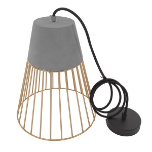 glo-01323-01323_8 GLOBOSTAR® DURANT 01323 ΜΟΝΤΕΡΝΟ ΚΡΕΜΑΣΤΟ ΦΩΤΙΣΤΙΚΟ ΠΛΕΓΜΑ ΜΟΝΟΦΩΤΟ 1 X E27 IP20 ΓΚΡΙ ΤΣΙΜ
