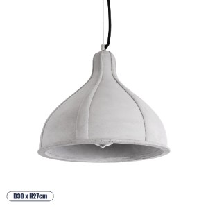 glo-01326-01326_0 GLOBOSTAR® TRIBECA 01326 ΜΟΝΤΕΡΝΟ ΚΡΕΜΑΣΤΟ ΦΩΤΙΣΤΙΚΟ ΚΑΜΠΑΝΑ ΜΟΝΟΦΩΤΟ 1 X E27 IP20 ΓΚΡΙ ΤΣ