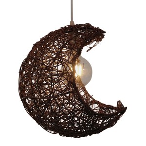 glo-01330-01330_8 GLOBOSTAR® CRESCENT 01330 VINTAGE ΚΡΕΜΑΣΤΟ ΦΩΤΙΣΤΙΚΟ ΠΛΕΓΜΑ ΜΟΝΟΦΩΤΟ 1 X E27 IP20 ΚΑΦΕ RAT