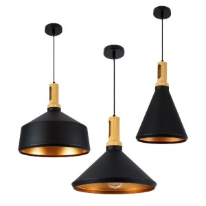 glo-01334-01334_3_a_b_c GLOBOSTAR® CALYPSO 01334 ΜΟΝΤΕΡΝΟ ΚΡΕΜΑΣΤΟ ΦΩΤΙΣΤΙΚΟ ΚΑΜΠΑΝΑ ΣΕΤ ΤΡΙΦΩΤΟ 3 X E27 ΜΑΥΡΟ & Χ