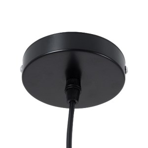 glo-01334-01334_9_a_b_c GLOBOSTAR® CALYPSO 01334 ΜΟΝΤΕΡΝΟ ΚΡΕΜΑΣΤΟ ΦΩΤΙΣΤΙΚΟ ΚΑΜΠΑΝΑ ΣΕΤ ΤΡΙΦΩΤΟ 3 X E27 ΜΑΥΡΟ & Χ