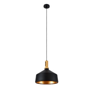 glo-01334-B-01334_3_b GLOBOSTAR® CALYPSO 01334-B ΜΟΝΤΕΡΝΟ ΚΡΕΜΑΣΤΟ ΦΩΤΙΣΤΙΚΟ ΚΑΜΠΑΝΑ ΜΟΝΟΦΩΤΟ 1 X E27 IP20 ΜΑΥΡΟ