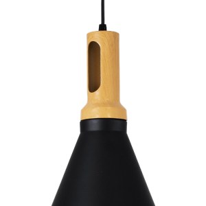 glo-01334-C-94541d_01334_7_c GLOBOSTAR® CALYPSO 01334-C ΜΟΝΤΕΡΝΟ ΚΡΕΜΑΣΤΟ ΦΩΤΙΣΤΙΚΟ ΚΑΜΠΑΝΑ ΜΟΝΟΦΩΤΟ 1 X E27 IP20 ΜΑΥΡΟ