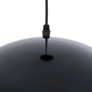 glo-01341-01341_9 GLOBOSTAR® LUNE 01341 ΜΟΝΤΕΡΝΟ ΚΡΕΜΑΣΤΟ ΦΩΤΙΣΤΙΚΟ ΚΑΜΠΑΝΑ ΜΟΝΟΦΩΤΟ 1 X E27 IP20 ΜΑΥΡΟ & ΧΡ