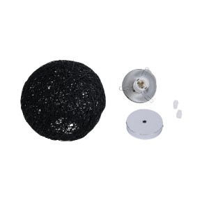 glo-01356-01356_11 GLOBOSTAR® OCEANA 01356 VINTAGE ΚΡΕΜΑΣΤΟ ΦΩΤΙΣΤΙΚΟ ΜΠΑΛΑ ΜΟΝΟΦΩΤΟ 1 X E27 IP20 ΜΑΥΡΟ ΣΧΟΙΝ