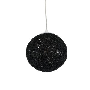 glo-01356-01356_2 GLOBOSTAR® OCEANA 01356 VINTAGE ΚΡΕΜΑΣΤΟ ΦΩΤΙΣΤΙΚΟ ΜΠΑΛΑ ΜΟΝΟΦΩΤΟ 1 X E27 IP20 ΜΑΥΡΟ ΣΧΟΙΝ