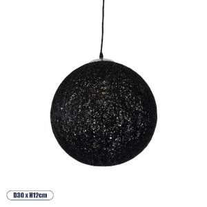 glo-01360-01360_0 GLOBOSTAR® OCEANA 01360 VINTAGE ΚΡΕΜΑΣΤΟ ΦΩΤΙΣΤΙΚΟ ΜΠΑΛΑ ΜΟΝΟΦΩΤΟ 1 X E27 IP20 ΜΑΥΡΟ ΣΧΟΙΝ