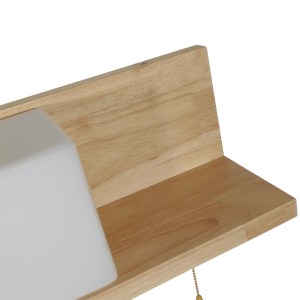 glo-01365-01365_007 GLOBOSTAR® AMITY 01365 ΜΟΝΤΕΡΝΟ ΕΠΙΤΟΙΧΙΟ ΦΩΤΙΣΤΙΚΟ ΑΠΛΙΚΑ ΜΟΝΟΦΩΤΟ 1 X E27 IP20 ΜΠΕΖ ΞΥΛΟ