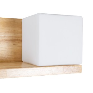 glo-01366-01366_10 GLOBOSTAR® AMITY 01366 ΜΟΝΤΕΡΝΟ ΕΠΙΤΟΙΧΙΟ ΦΩΤΙΣΤΙΚΟ ΑΠΛΙΚΑ ΜΟΝΟΦΩΤΟ 1 X E27 IP20 ΜΠΕΖ ΞΥΛΟ
