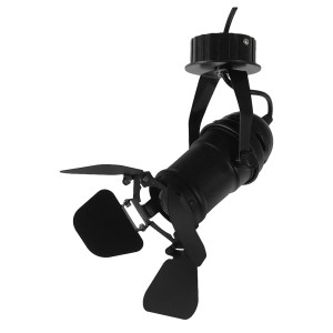 glo-01371-01371_2 GLOBOSTAR® CHICAGO 01371 VINTAGE ΦΩΤΙΣΤΙΚΟ ΟΡΟΦΗΣ ΠΛΕΓΜΑ ΜΟΝΟΦΩΤΟ 1 X E27 IP20 ΜΑΥΡΟ ΜΕΤΑΛ