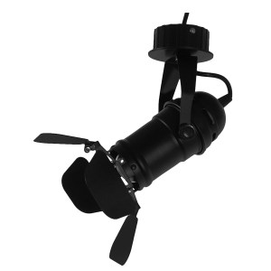 glo-01371-01371_3 GLOBOSTAR® CHICAGO 01371 VINTAGE ΦΩΤΙΣΤΙΚΟ ΟΡΟΦΗΣ ΠΛΕΓΜΑ ΜΟΝΟΦΩΤΟ 1 X E27 IP20 ΜΑΥΡΟ ΜΕΤΑΛ