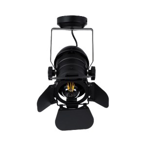 glo-01372-01372_13 GLOBOSTAR® DETROIT 01372 VINTAGE ΦΩΤΙΣΤΙΚΟ ΟΡΟΦΗΣ ΠΛΕΓΜΑ ΜΟΝΟΦΩΤΟ 1 X E27 IP20 ΜΑΥΡΟ ΜΕΤΑΛ
