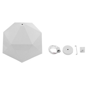glo-01378-01378_7 GLOBOSTAR® HEXAGON 01378 ΜΟΝΤΕΡΝΟ ΚΡΕΜΑΣΤΟ ΦΩΤΙΣΤΙΚΟ ΟΡΟΦΗΣ ΜΕ ΝΤΟΥΙ 1 X E27 AC 220-240V I