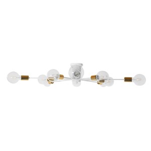 glo-01383-01383_3 GLOBOSTAR® OLINDA 01383 ΜΟΝΤΕΡΝΟ ΦΩΤΙΣΤΙΚΟ ΟΡΟΦΗΣ ΠΛΕΓΜΑ ΠΟΛΥΦΩΤΟ 10 X E27 IP20 ΛΕΥΚΟ & ΧΡ