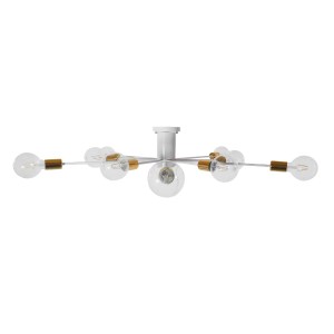 glo-01383-01383_4 GLOBOSTAR® OLINDA 01383 ΜΟΝΤΕΡΝΟ ΦΩΤΙΣΤΙΚΟ ΟΡΟΦΗΣ ΠΛΕΓΜΑ ΠΟΛΥΦΩΤΟ 10 X E27 IP20 ΛΕΥΚΟ & ΧΡ