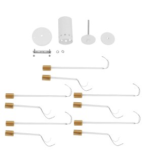 glo-01383-01383_7 GLOBOSTAR® OLINDA 01383 ΜΟΝΤΕΡΝΟ ΦΩΤΙΣΤΙΚΟ ΟΡΟΦΗΣ ΠΛΕΓΜΑ ΠΟΛΥΦΩΤΟ 10 X E27 IP20 ΛΕΥΚΟ & ΧΡ