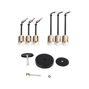 glo-01384-01384_10 GLOBOSTAR® OLINDA 01384 ΜΟΝΤΕΡΝΟ ΦΩΤΙΣΤΙΚΟ ΟΡΟΦΗΣ ΠΛΕΓΜΑ ΠΟΛΥΦΩΤΟ 6 X E27 IP20 ΜΑΥΡΟ & ΧΑΛ