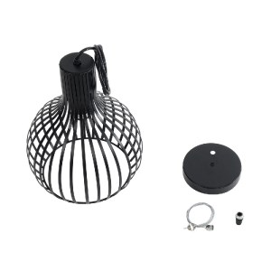 glo-01386-01386_11 GLOBOSTAR® SCANDI 01386 VINTAGE ΚΡΕΜΑΣΤΟ ΦΩΤΙΣΤΙΚΟ ΠΛΕΓΜΑ ΜΟΝΟΦΩΤΟ 1 X E27 IP20 ΜΑΥΡΟ ΜΕΤΑ