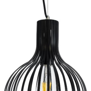 glo-01386-01386_9 GLOBOSTAR® SCANDI 01386 VINTAGE ΚΡΕΜΑΣΤΟ ΦΩΤΙΣΤΙΚΟ ΠΛΕΓΜΑ ΜΟΝΟΦΩΤΟ 1 X E27 IP20 ΜΑΥΡΟ ΜΕΤΑ