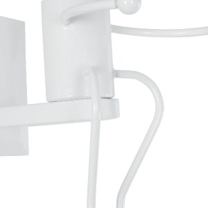 glo-01389-01389_6 GLOBOSTAR® LITTLE MAN 01389 ΜΟΝΤΕΡΝΟ ΕΠΙΤΟΙΧΙΟ ΦΩΤΙΣΤΙΚΟ ΑΠΛΙΚΑ ΜΟΝΟΦΩΤΟ 1 X E27 IP20 ΛΕΥΚΟ ΜΕΤΑΛΛΟ - Μ12 X Π19 X Υ17CM