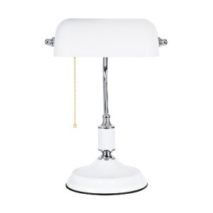 glo-01390-01390_5 GLOBOSTAR® LIBRARY 01390 VINTAGE ΕΠΙΤΡΑΠΕΖΙΟ ΦΩΤΙΣΤΙΚΟ ΠΟΡΤΑΤΙΦ ΜΟΝΟΦΩΤΟ ΜΕΤΑΛΛΙΚΟ ΧΡΩΜΙΟ 