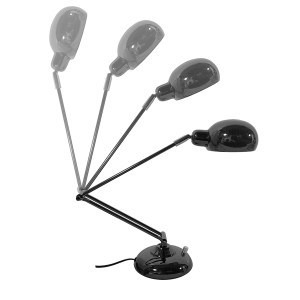 glo-01392-01393_4 GLOBOSTAR® OFFICE BLACK 01392 ΜΟΝΤΕΡΝΟ ΕΠΙΤΡΑΠΕΖΙΟ ΦΩΤΙΣΤΙΚΟ ΠΟΡΤΑΤΙΦ ΜΟΝΟΦΩΤΟ ΜΕΤΑΛΛΙΚΟ Μ