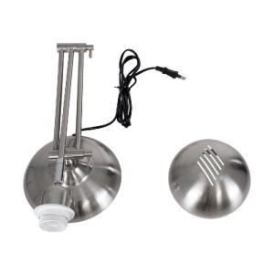 glo-01393-01393_17 GLOBOSTAR® OFFICE CHROME 01393 ΜΟΝΤΕΡΝΟ ΕΠΙΤΡΑΠΕΖΙΟ ΦΩΤΙΣΤΙΚΟ ΠΟΡΤΑΤΙΦ ΜΟΝΟΦΩΤΟ 1 X E27 ΧΡ