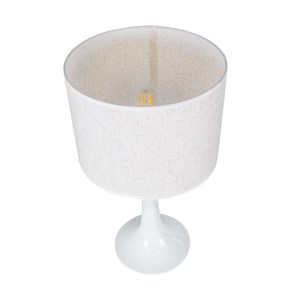 glo-01395-01395_6 GLOBOSTAR® AMBROSIA 01395 ΜΟΝΤΕΡΝΟ ΕΠΙΤΡΑΠΕΖΙΟ ΦΩΤΙΣΤΙΚΟ ΠΟΡΤΑΤΙΦ ΜΟΝΟΦΩΤΟ 1 X E27 ΛΕΥΚΟ Μ