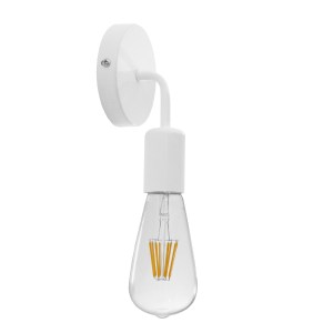 glo-01397-01397_2 GLOBOSTAR® DON 01397 VINTAGE ΕΠΙΤΟΙΧΙΟ ΦΩΤΙΣΤΙΚΟ ΑΠΛΙΚΑ ΜΟΝΟΦΩΤΟ 1 X E27 IP20 ΛΕΥΚΟ ΜΕΤΑΛΛ