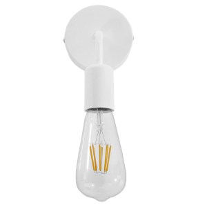 glo-01397-01397_3 GLOBOSTAR® DON 01397 VINTAGE ΕΠΙΤΟΙΧΙΟ ΦΩΤΙΣΤΙΚΟ ΑΠΛΙΚΑ ΜΟΝΟΦΩΤΟ 1 X E27 IP20 ΛΕΥΚΟ ΜΕΤΑΛΛ