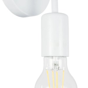 glo-01397-01397_6 GLOBOSTAR® DON 01397 VINTAGE ΕΠΙΤΟΙΧΙΟ ΦΩΤΙΣΤΙΚΟ ΑΠΛΙΚΑ ΜΟΝΟΦΩΤΟ 1 X E27 IP20 ΛΕΥΚΟ ΜΕΤΑΛΛΟ - Μ10 X Π7 X Υ16CM