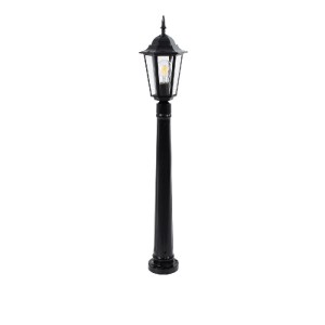 glo-01401-01401_2 GLOBOSTAR® ELLIPSE 01401 VINTAGE ΦΩΤΙΣΤΙΚΟ ΚΟΛΩΝΑΚΙ ΚΗΠΟΥ  ΜΟΝΟΦΩΤΟ 1 X E27 ΜΑΥΡΟ ΜΕΤΑΛΛΙΚ