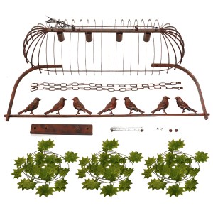 glo-01402-01402_12 GLOBOSTAR® NEST 01402 VINTAGE ΚΡΕΜΑΣΤΟ ΦΩΤΙΣΤΙΚΟ ΦΙΓΟΥΡΑ ΠΟΛΥΦΩΤΟ 4 X E27 IP20 ΧΑΛΚΙΝΟ ΜΕΤ