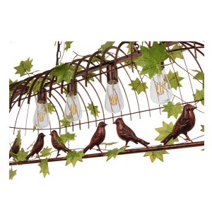 glo-01402-01402_4 GLOBOSTAR® NEST 01402 VINTAGE ΚΡΕΜΑΣΤΟ ΦΩΤΙΣΤΙΚΟ ΦΙΓΟΥΡΑ ΠΟΛΥΦΩΤΟ 4 X E27 IP20 ΧΑΛΚΙΝΟ ΜΕΤ