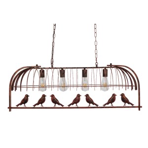 glo-01402-01402_8 GLOBOSTAR® NEST 01402 VINTAGE ΚΡΕΜΑΣΤΟ ΦΩΤΙΣΤΙΚΟ ΦΙΓΟΥΡΑ ΠΟΛΥΦΩΤΟ 4 X E27 IP20 ΧΑΛΚΙΝΟ ΜΕΤ