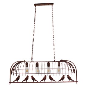 glo-01402-01402_9 GLOBOSTAR® NEST 01402 VINTAGE ΚΡΕΜΑΣΤΟ ΦΩΤΙΣΤΙΚΟ ΦΙΓΟΥΡΑ ΠΟΛΥΦΩΤΟ 4 X E27 IP20 ΧΑΛΚΙΝΟ ΜΕΤ