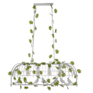 glo-01403-01403_3 GLOBOSTAR® NEST 01403 VINTAGE ΚΡΕΜΑΣΤΟ ΦΩΤΙΣΤΙΚΟ ΦΙΓΟΥΡΑ ΠΟΛΥΦΩΤΟ 4 X E27 IP20 ΛΕΥΚΟ ΜΕΤΑΛ