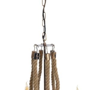 glo-01404-01404_10 GLOBOSTAR® VICTORIAN 01404 VINTAGE ΚΡΕΜΑΣΤΟ ΦΩΤΙΣΤΙΚΟ ΑΝΑΡΤΗΣΗ ΠΟΛΥΦΩΤΟ 6 X E14 IP20 ΧΑΛΚΙ