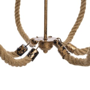 glo-01404-01404_9 GLOBOSTAR® VICTORIAN 01404 VINTAGE ΚΡΕΜΑΣΤΟ ΦΩΤΙΣΤΙΚΟ ΑΝΑΡΤΗΣΗ ΠΟΛΥΦΩΤΟ 6 X E14 IP20 ΧΑΛΚΙ