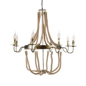 glo-01405-01405_4 GLOBOSTAR® BAVARIAN 01405 VINTAGE ΚΡΕΜΑΣΤΟ ΦΩΤΙΣΤΙΚΟ ΑΝΑΡΤΗΣΗ ΠΟΛΥΦΩΤΟ 8 X E14 IP20 ΜΠΡΟΥΤ