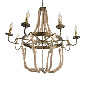 glo-01405-01405_5 GLOBOSTAR® BAVARIAN 01405 VINTAGE ΚΡΕΜΑΣΤΟ ΦΩΤΙΣΤΙΚΟ ΑΝΑΡΤΗΣΗ ΠΟΛΥΦΩΤΟ 8 X E14 IP20 ΜΠΡΟΥΤ