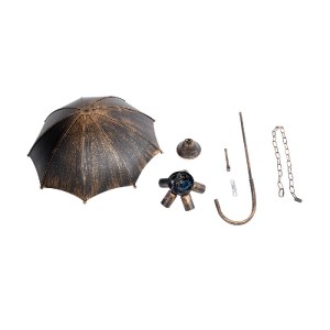 glo-01406-01406_13 GLOBOSTAR® UMBRELLA 01406 VINTAGE ΚΡΕΜΑΣΤΟ ΦΩΤΙΣΤΙΚΟ ΦΙΓΟΥΡΑ ΠΟΛΥΦΩΤΟ 5 X E27 IP20 ΧΑΛΚΙΝΟ