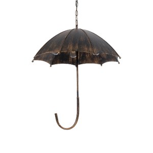 glo-01406-01406_2 GLOBOSTAR® UMBRELLA 01406 VINTAGE ΚΡΕΜΑΣΤΟ ΦΩΤΙΣΤΙΚΟ ΦΙΓΟΥΡΑ ΠΟΛΥΦΩΤΟ 5 X E27 IP20 ΧΑΛΚΙΝΟ