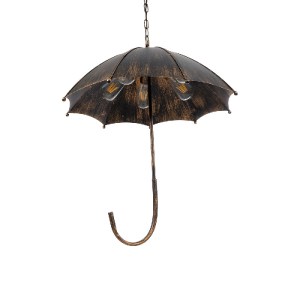 glo-01406-01406_6 GLOBOSTAR® UMBRELLA 01406 VINTAGE ΚΡΕΜΑΣΤΟ ΦΩΤΙΣΤΙΚΟ ΦΙΓΟΥΡΑ ΠΟΛΥΦΩΤΟ 5 X E27 IP20 ΧΑΛΚΙΝΟ