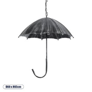 glo-01407-01407_0 GLOBOSTAR® UMBRELLA 01407 VINTAGE ΚΡΕΜΑΣΤΟ ΦΩΤΙΣΤΙΚΟ ΦΙΓΟΥΡΑ ΠΟΛΥΦΩΤΟ 5 X E27 IP20 ΑΣΗΜΙ Μ