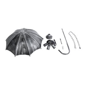 glo-01407-01407_12 GLOBOSTAR® UMBRELLA 01407 VINTAGE ΚΡΕΜΑΣΤΟ ΦΩΤΙΣΤΙΚΟ ΦΙΓΟΥΡΑ ΠΟΛΥΦΩΤΟ 5 X E27 IP20 ΑΣΗΜΙ Μ