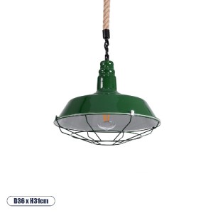 glo-01408-01408_0 GLOBOSTAR® CRANE 01408 VINTAGE ΚΡΕΜΑΣΤΟ ΦΩΤΙΣΤΙΚΟ ΜΟΝΟΦΩΤΟ ΚΑΜΠΑΝΑ 1 X E27 IP20 ΠΡΑΣΙΝΟ & 